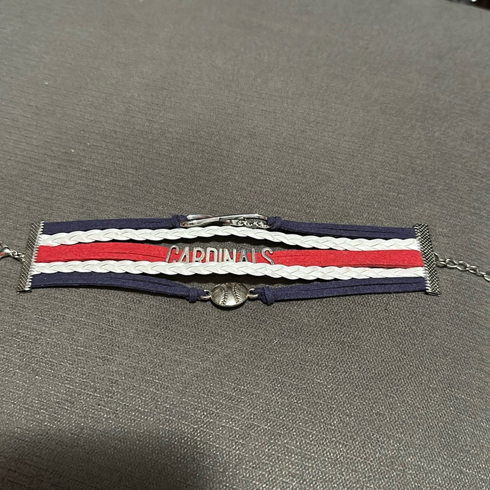 Cardinals fan bracelet